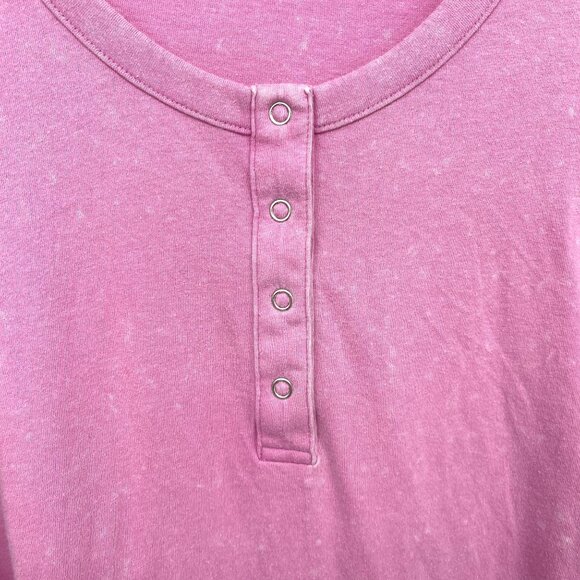 PINK Victoria's Secret Cropped Long Sleeve Henley NWT Sz XL - Picture 4 of 8